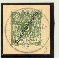 Deutsche Post Auf Den Marshall Inseln  Mi#2I Briefstk.Jaluit 1899 Geprüft - Isole Marshall