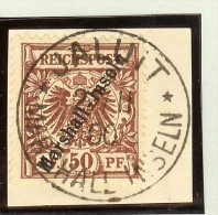 Deutsche Post Auf Den Marshall Inseln  Mi#12 Briefstk Voll-O Jaluit - Isole Marshall