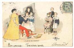 Carte Postale Ancienne  Illustrateur Guillaume Militaire  L'élève De Bonnat - Guillaume