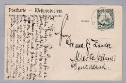 Deutsche Post In Ostafrika 1910-07-14 KILWA AK FOTO Pandanus Meer C. Vincenti - Deutsch-Ostafrika