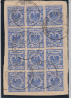 Deutsche Post In Ostafrika Seepost O.A.H.L. 1896-05-21 Auf 12er Block Mi#48 Briefstück - Afrique Orientale