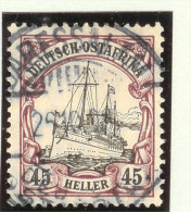 Deutsche Post In Ostafrika  Mi#36a Voll-O Daressalam 1914-07-08 - Afrique Orientale