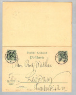 Deutsche Post In Ostafrika  Dar-es-Salam 1897-01-23 GS P7 - África Oriental Alemana