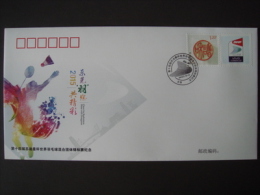2015 CHINA TY-41 14TH SUDIRMAN CUP WORLD MIXED TEAM CHAMPIONSHIPS COMM.COVER - Storia Postale