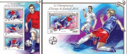 Niger 2015, Football, 3val In BF +BF - Unused Stamps