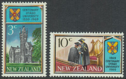 New Zealand 1969 Centenary Of Otago University In Dunedin. Mi 502-503 MNH - Nuevos