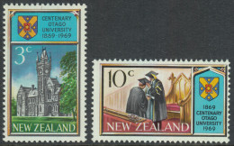 New Zealand 1969 Centenary Of Otago University In Dunedin. Mi 502-503 MNH - Neufs