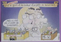 SNES - REVENDICATIONS SYNDICAT SURVEILLANTS EDUCATION NATIONALE - DESSIN RENE CANNELLA -2 SCANS - Labor Unions