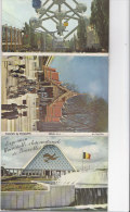 PO8051# EXPOSITION UNIVERSELLE BRUXELLES 1958-10 Cartes/pavillon FRANCE-GRANDE BRETAGNE-U.R.S.S.-ATOMIUM No VG - Fêtes, événements