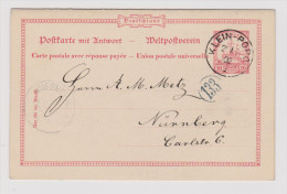 Deutsche Post In Togo  1902-01-21 Klein-Popo Doppel-GS P8 Gefäll. - Togo