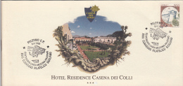 PALERMO-CASENA DEI COLLI HOTEL PRESENTATION BOOK, 8 PAGES, CASTLE STAMP, 1995, ITALY - Hôtellerie - Horeca