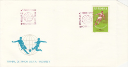 SOCCER YOUTH TOURNAMENT, COVER FDC, 1962, ROMANIA - Cartas & Documentos