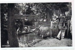 Cpsm  GIETHOORN  (velos Sur La Passerelle Et Barque) - Giethoorn