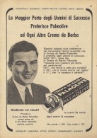 # PALMOLIVE SHAVING CREAM, ITALY 1950s Advert Pubblicità Publicitè Reklame Crema Barba Afeitar Creme Rasage Rasierschaum - Non Classés