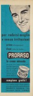 # PRORASO SHAVING CREAM, ITALY 1950s Advert Pubblicità Publicitè Reklame Crema Barba Afeitar Creme Rasage Rasierschaum - Zonder Classificatie