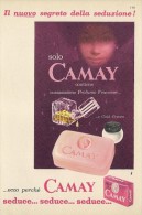 # CAMAY SOAP PROCTER & GAMBLE, ITALY 1950s Advert Pubblicità Publicitè Reklame Sapone Savon Jabon Seife - Zonder Classificatie