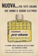 # MENNEN PRE.SHAVE,  ITALY 1950s Advert Pubblicità Publicitè Reklame Lotion Lozione Barba - Zonder Classificatie