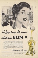 # GLEM TESTANERA SCHWARZKOPF EGG SHAMPOO, ITALY 1950s Advert Pubblicità Publicitè Reklame Hair Cheveux Haar Beautè Oeuf - Non Classificati