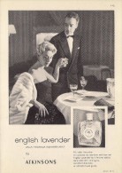 # ATKINSONS ENGLISH LAVENDER 1950s Italy Advert Pubblicità Publicitè Reklame Parfum Perfume Profumo Cosmetics - Non Classés