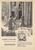 # ATKINSONS ENGLISH LAVENDER 1950s Italy Advert Pubblicità Publicitè Reklame Parfum Perfume Profumo Cosmetics Tourist - Sin Clasificación