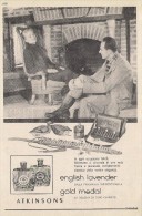 # ATKINSONS ENGLISH LAVENDER 1950s Italy Advert Pubblicità Publicitè Parfum Perfume Profumo Cosmetics Hunt Chasse - Non Classés