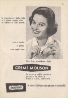 # CREME MOUSON 1950s Advert Pubblicità Publicitè Reklame Moisturizing Cream Creme Hydratante Protector - Sin Clasificación