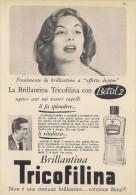 # BRILLANTINA TRICOFILINA, ITALY 1950s Advert Pubblicità Publicitè Reklame Hair Fixer Fixateur Cheveux Fijador Haar - Ohne Zuordnung