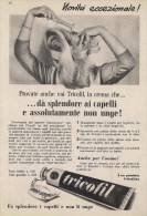 # CREMA TRICOFIL TRICOFILINA, ITALY 1950s Advert Pubblicità Publicitè Hair Fixer Fixateur Cheveux Fijador Haar - Sin Clasificación