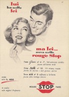 # ROUGE STOP PARIS 1950s Advert Pubblicità Publicitè Reklame Lipstick Rossetto Lapiz Labial Beautè - Non Classificati