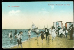 KATWIJK AAN ZEE - NR 211 STRANDLEVEN GELOPEN 1938 (3593i) - Katwijk (aan Zee)