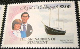 Grenadines Of St Vincent 1981 Royal Wedding - Royal Yachts $3.00 - Mint - St.Vincent E Grenadine