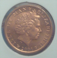 ISLE OF MAN 1 PENNY 2001 PICK 1036 UNC - Other - Europe