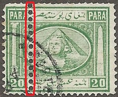 STAMPS EGITTO-EGYPTE 1869 VERY INTERESTING  VARIETY ( ERROR )20 PARA USED - 1866-1914 Khedivate Of Egypt