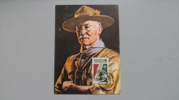 Zypern Türkisch 124 Maximumkarte MK/MC, ESST, 75 Jahr Pfadfinder, Robert Baden-Powell - Brieven En Documenten