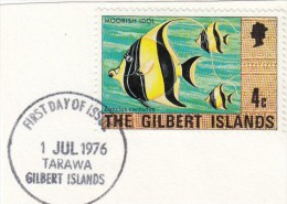 Gilbert Islands - 1 Val. Frammento  Pesci - Gilbert- En Ellice-eilanden (...-1979)