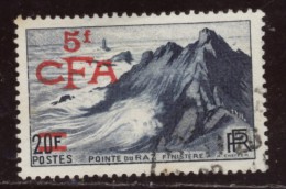 Réunion - Oblitéré - Charnière  Y&T 1949  N° 297 Pointe Du Raz 5f CFA Sur 20f - Used Stamps