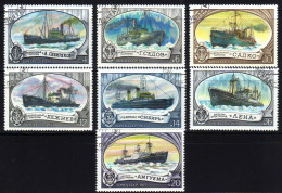 UdSSR 1977 - Eisbrecher, Icebreaker - MiNr.4614-4620 Kompletter Satz - Barcos Polares Y Rompehielos