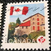 Canada 2010 Flag Over Historic Mills Old Stone Mill P - Used - Gebruikt