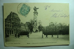 D 75 - Paris - Monument De Gambetta (place Du Carousel - Statuen