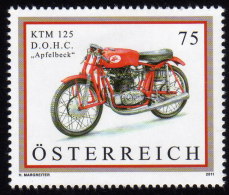 ÖSTERREICH 2011 ** Motorrad, Motorcycle - KTM 125 D.O.H.C. " Apfelbeck " MNH - Motorfietsen