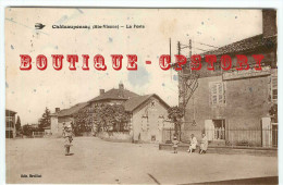 87 - CHATEAUPONSAC - VISUEL RARE < LA POSTE - BEAU PLAN ANIME - DOS SCANNE - Chateauponsac