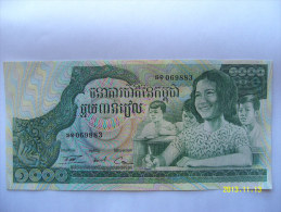 BANCONOTE   CAMBOGIA  1000 RIELS   FIOR DI STAMPA - Cambodge