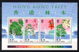 Hong Kong - 1988 Trees Block MNH__(TH-11514) - Blocks & Kleinbögen
