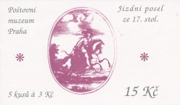 Czech Rep. / Stamps Booklet (1994) 0035 ZS 3 Brno City (architecture, Postal Museum In Prague; Riding Messenger) (J3819) - Ungebraucht