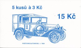 Czech Rep. / Stamps Booklet (1994) 0035 ZS 4 Brno City (architecture, Church, Postal Vehicle - 1924) (J3823) - Unused Stamps