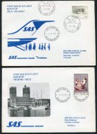 1975 Norway Finland Oslo / Helsinki SAS First Flight Covers(2) - Lettres & Documents