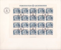 Liechenstein Nº 639 Al 640 En Minipliegos De 20 Series Usadas En Sobre - Storia Postale