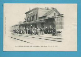 CPA Chemin De Fer Cheminots La Gare NOTRE-DAME DE LIESSE 02 - Autres & Non Classés