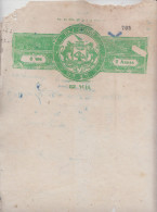 BUNDI  State  2A  Stamp Paper  1936 AD  Type 20c  K&M  692  Faults # 85606  India  Inde  Indien Revenue Fiscaux - Bundi