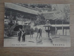 CPA ASIE JAPON NAGASAKI CASTING HORSES OF SUWA TEMPLE - Hiroshima